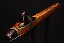 Bocote Native American Flute, Minor, Low D-3, #F34K